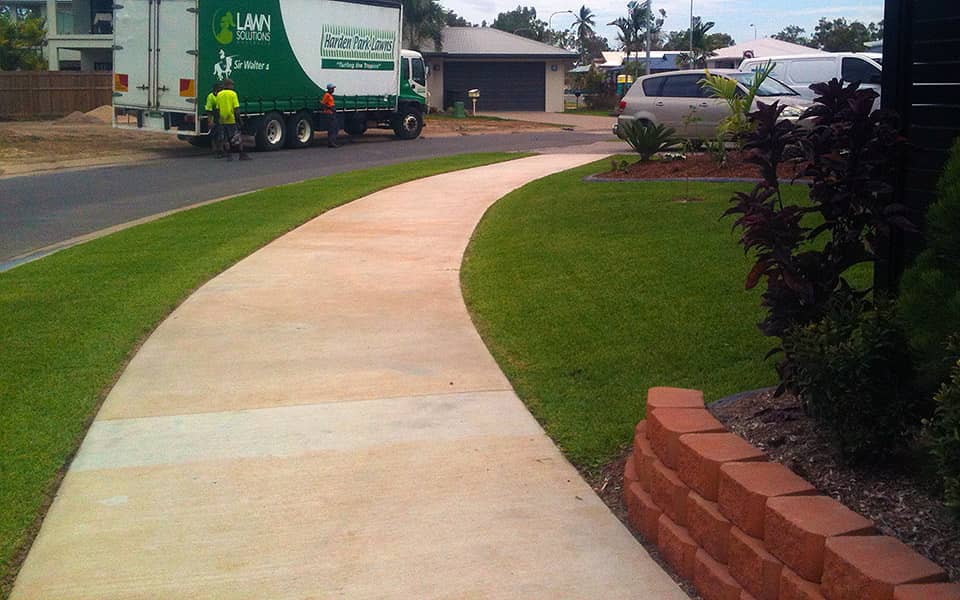 Balancing the soft and hard surfaces in your lawn Harden Park Lawns